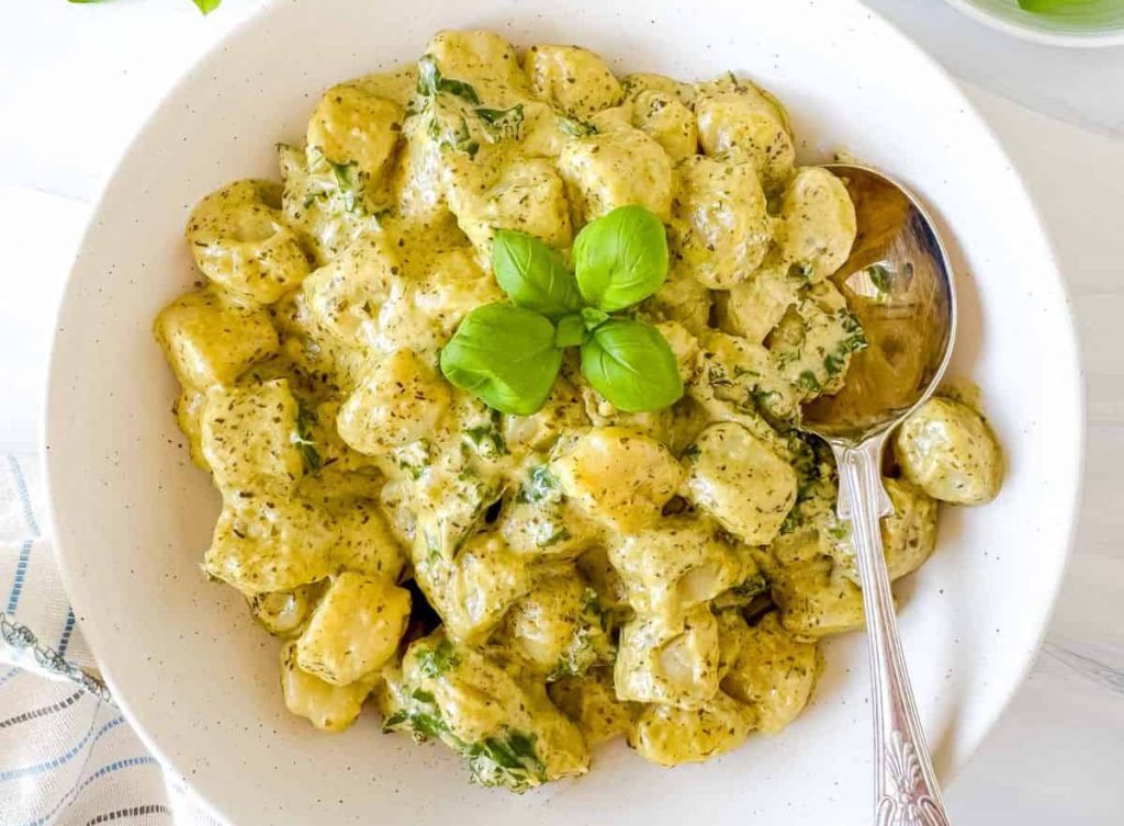 Creamy Pesto Gnocchi