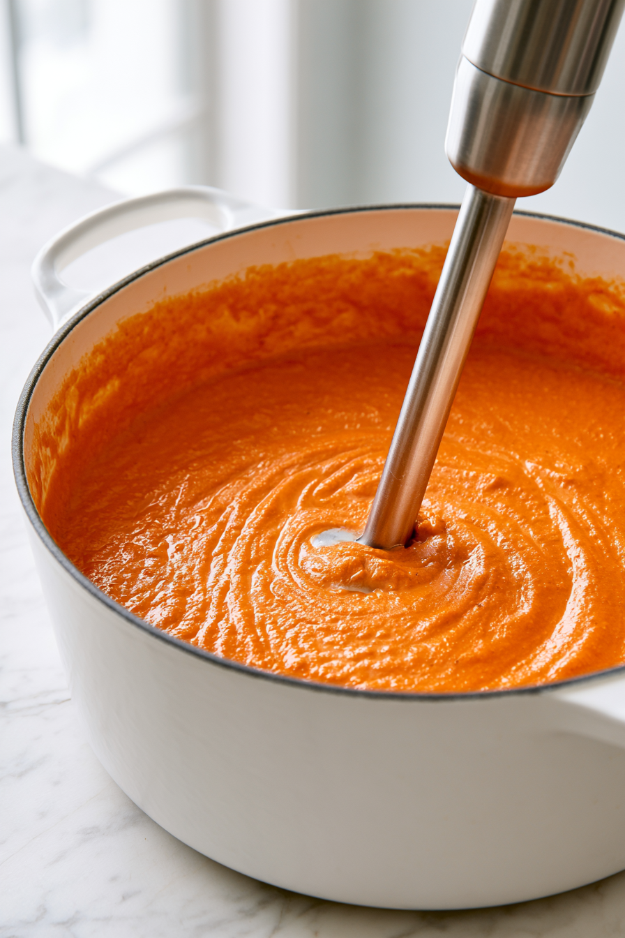 For an extra smooth restaurant-style sauce, carefully blend the sauce using an immersion blender or transfer