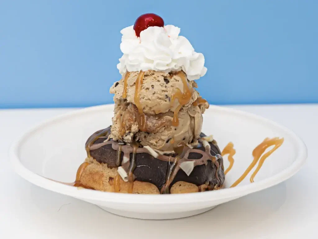 French Chouxnut Sundae at Bridgeman’s Ice Cream