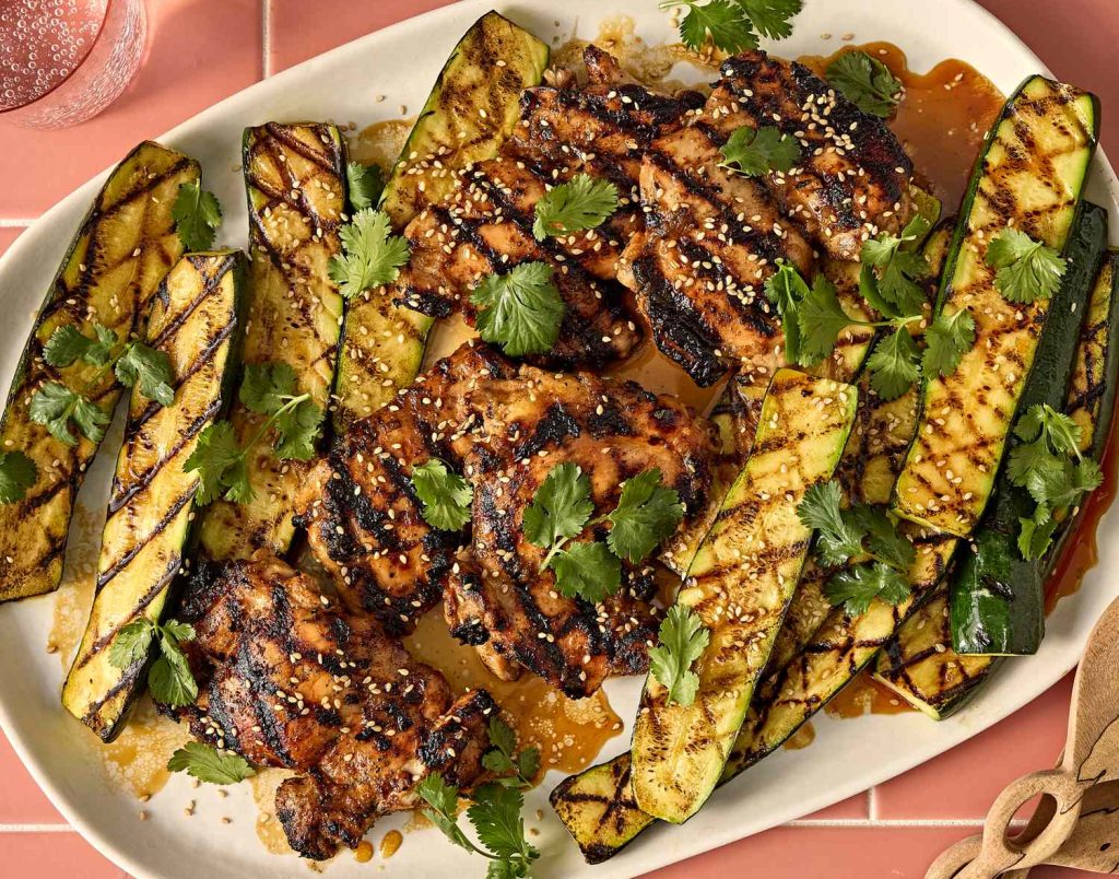Honey Garlic Chicken and Zucchini