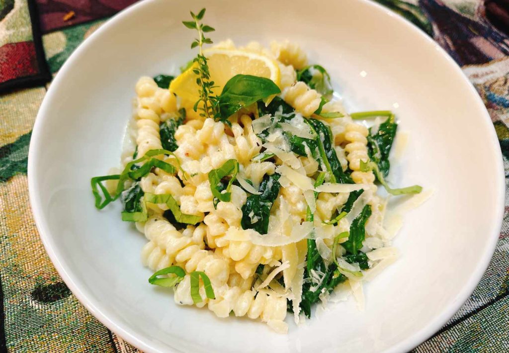 Lemon Ricotta Spinach Pasta