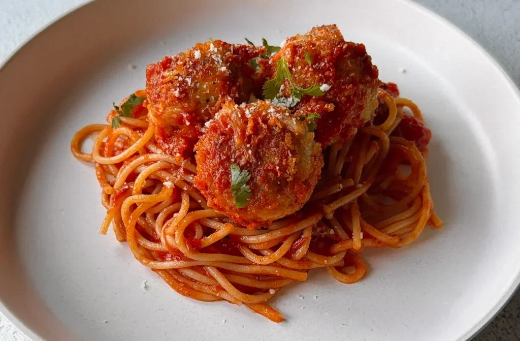 Mini Chicken Meatball Parmesan