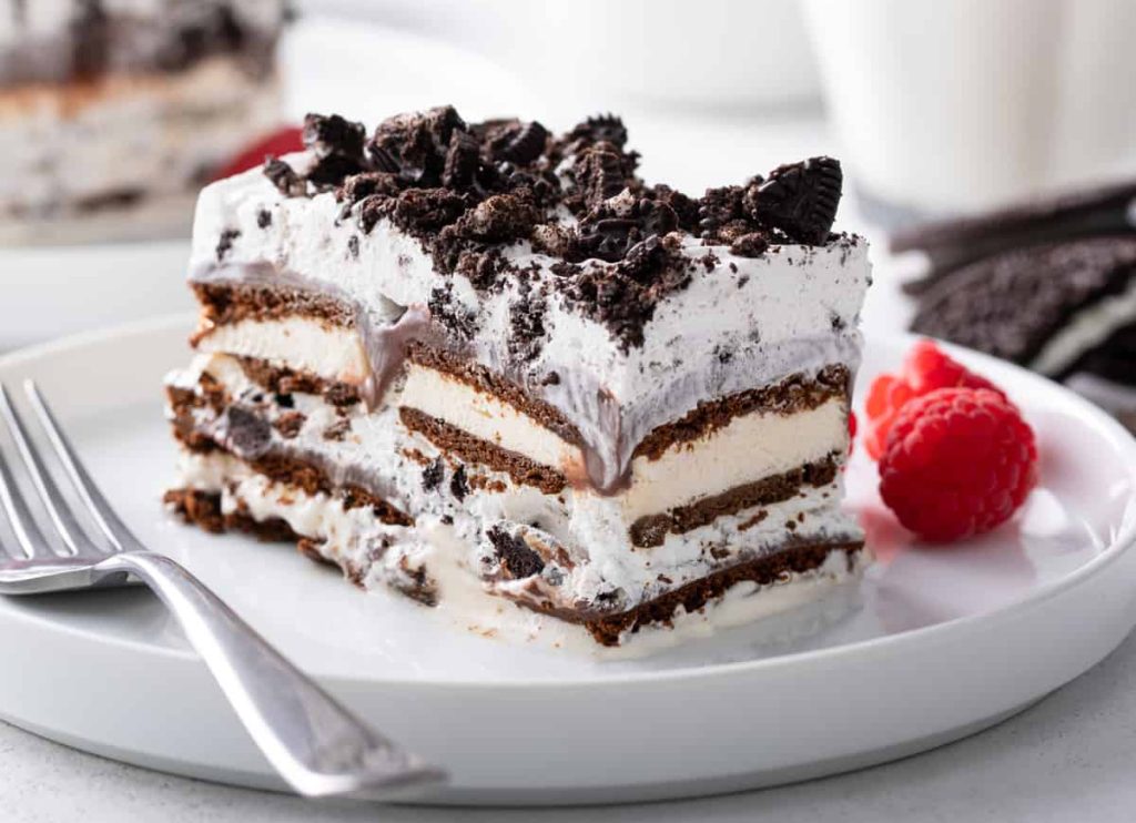 No Bake Ice Cream Sandwich Cake