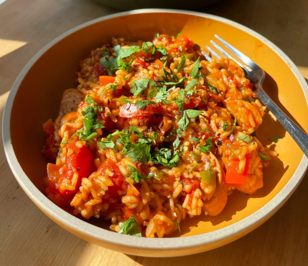 One-Pan Cajun Sausage and Rice