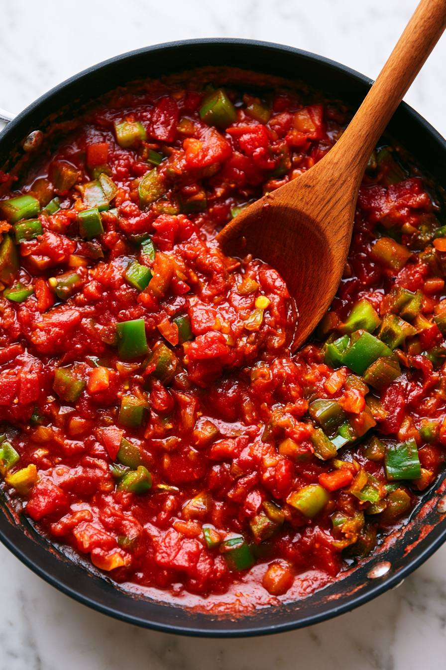 Pour in the tomato sauce, ketchup, soy sauce, Dijon mustard, maple syrup, apple cider vinegar, and Worcestershire sauce if using. Stir until smooth