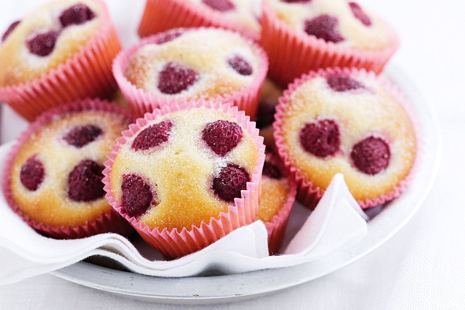 Raspberry Almond Tea Cakes
