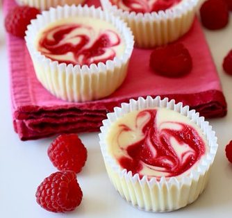 Raspberry Swirl Cheesecake Cupcakes