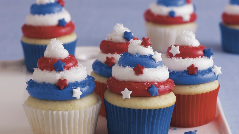 Red White & Blue Cupcakes