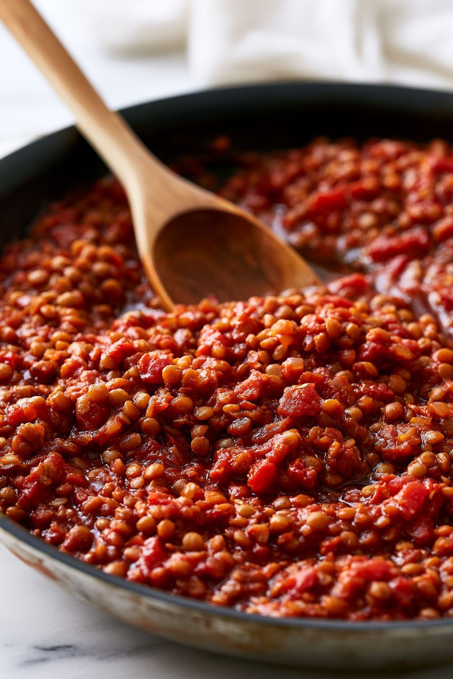 Reduce the heat to low and simmer for 10 to 15 minutes, stirring occasionally. If the mixture becomes too thick, add a splash of vegetable broth or water.