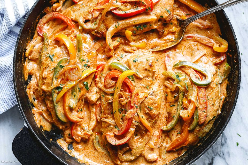 Skillet Chicken Fajitas