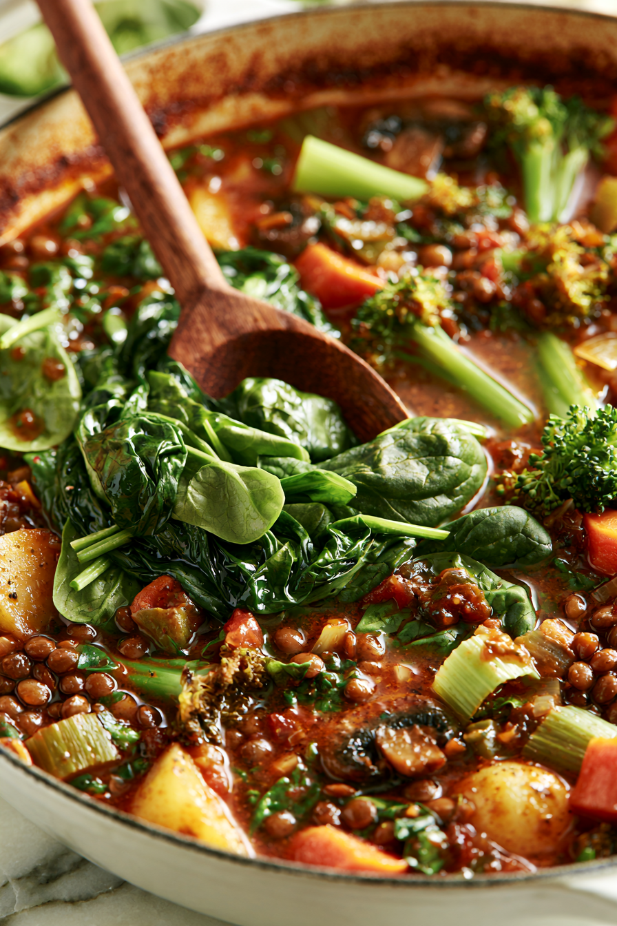 Stir in the spinach and cook for another 2 to 3 minutes until wilted