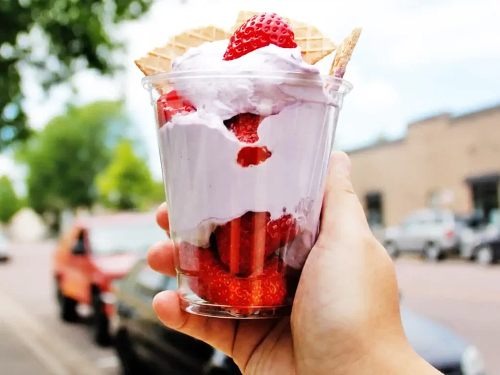 Strawberry & Blueberry Creme Parfait