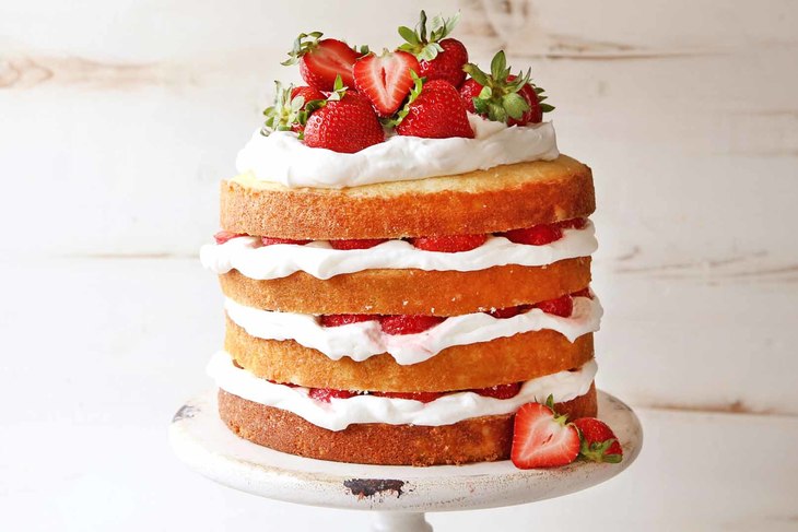Strawberry Shortcake Layer Cake