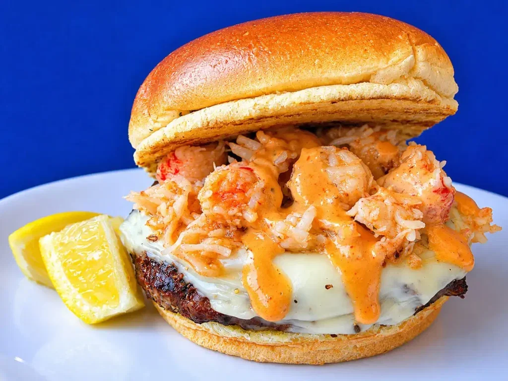 Surf ’N’ Turf Burger at Cafe Caribe