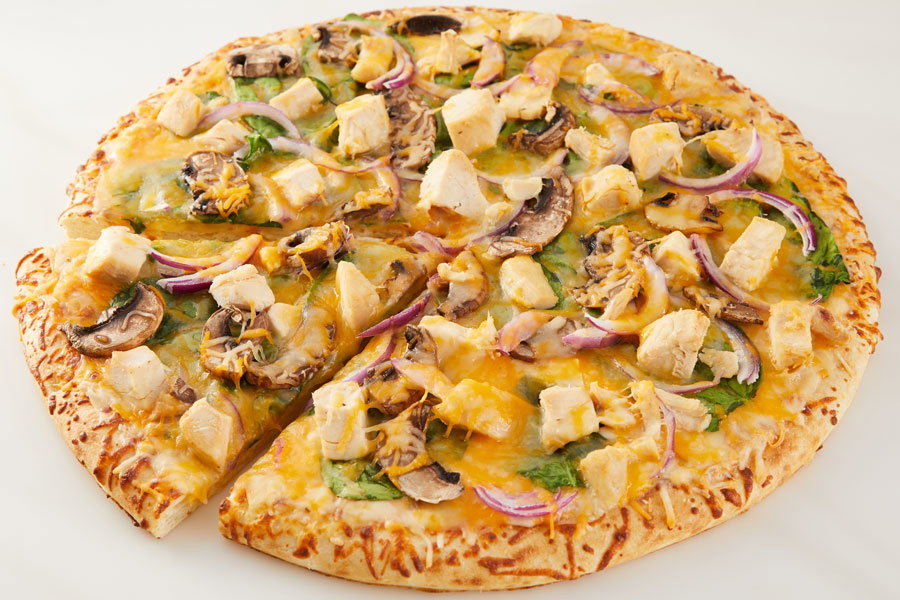 White Garlic Chicken Pizza