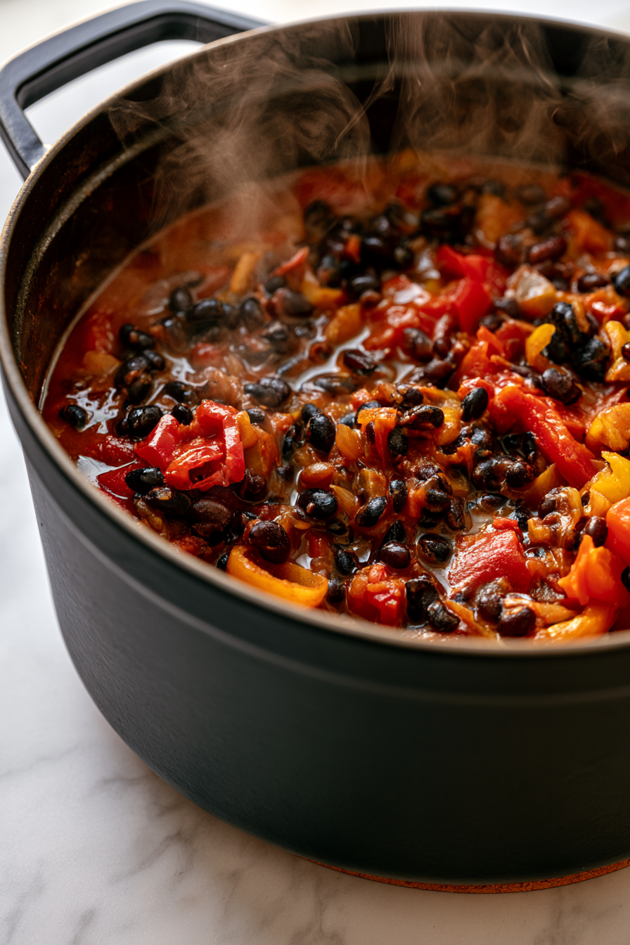 Bring the stew to a simmer, cover, and cook for 25 to 30 minutes until the flavors combine and the mixture thickens