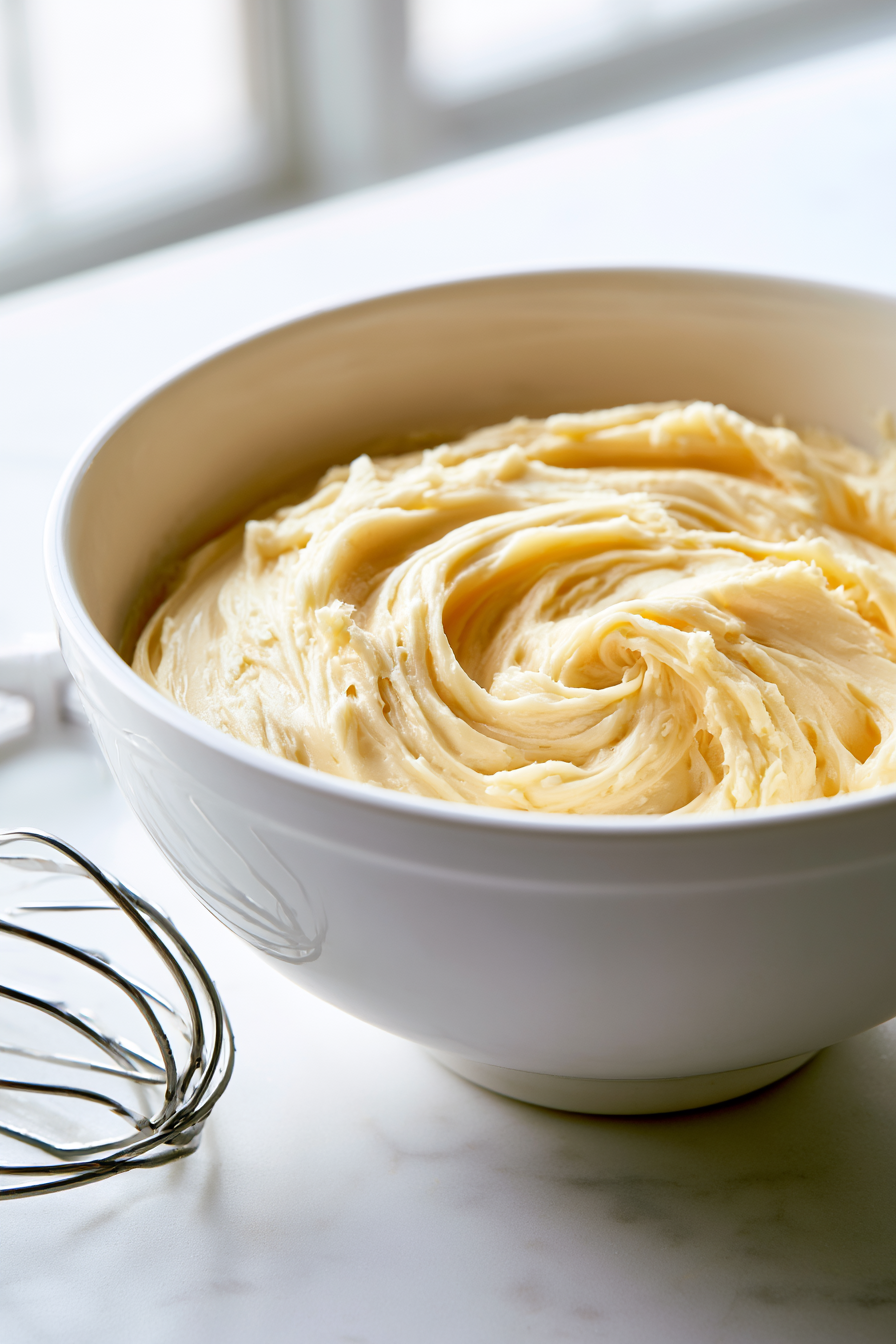 Mix in the egg and vanilla extract until fully combined