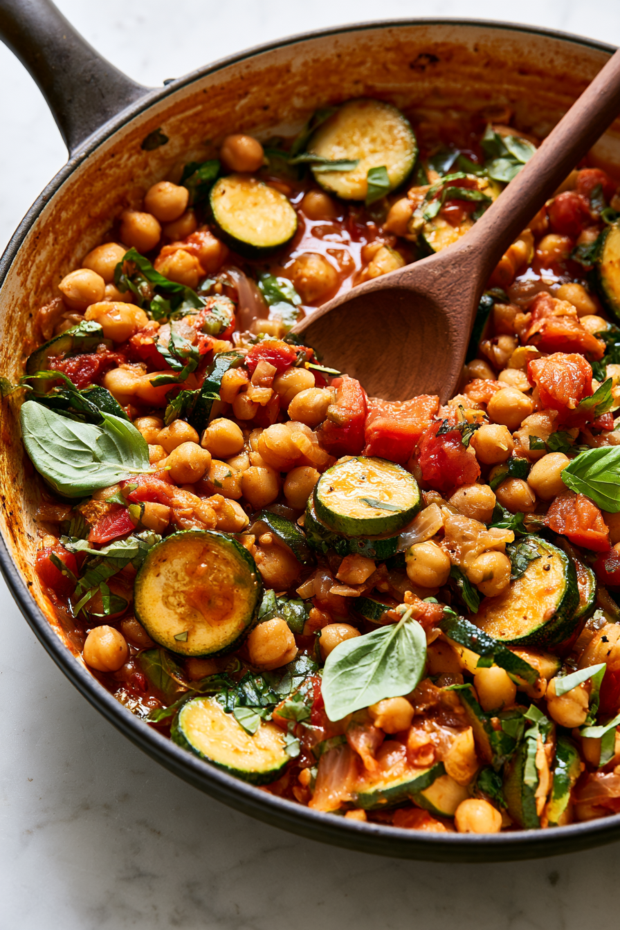 Remove the lid and stir in the fresh basil and lemon juice. Cook for another 1 to 2 minutes, allowing excess liquid to reduce slightly