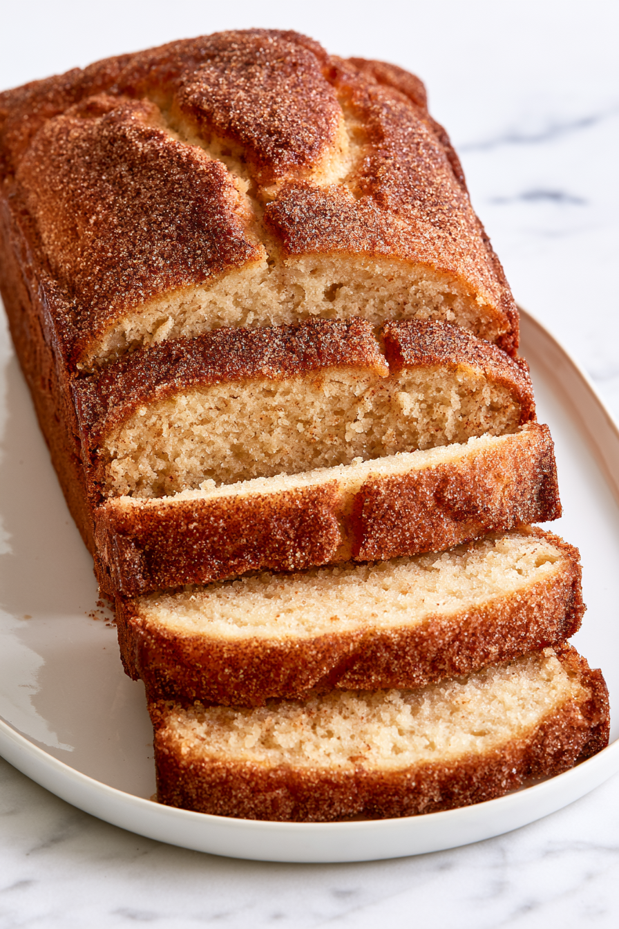 Serve Apple Cider Doughnut Loaf Cake