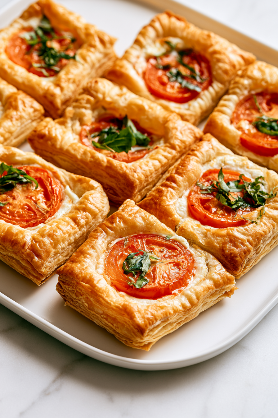 Serve Tomato Tartlets with Puff Pastry
