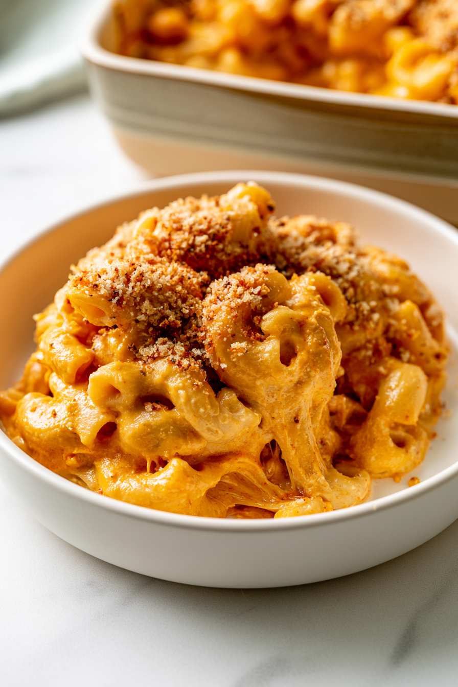 Serve Vegan Mac and Cheese