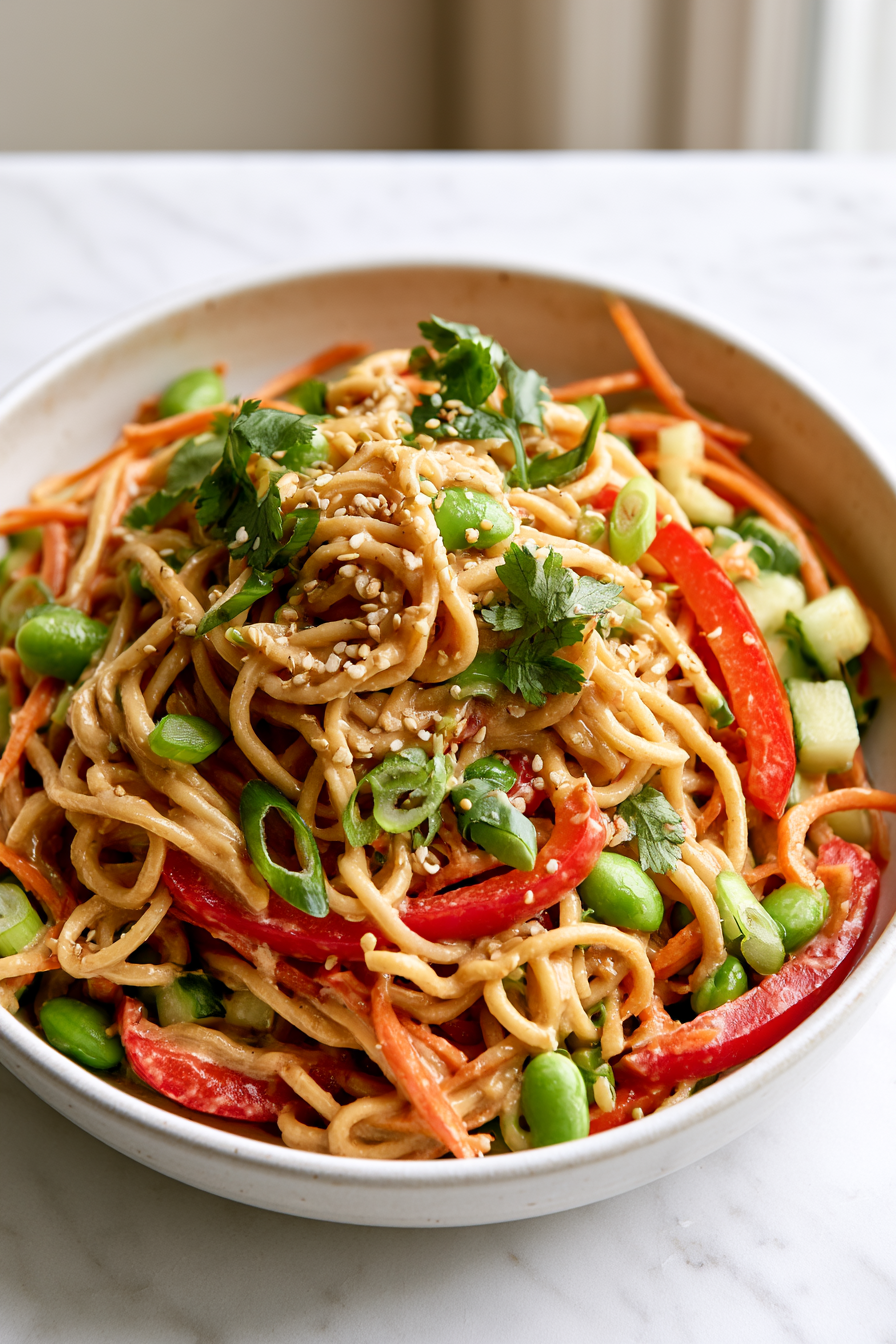 Serve Vegan Sesame Noodles