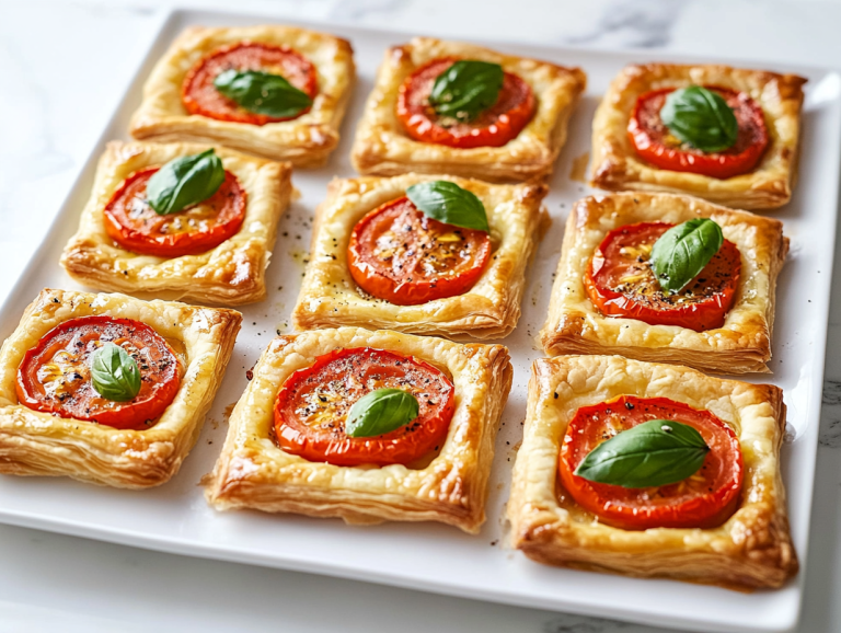 Tomato Tartlets with Puff Pastry Recipw
