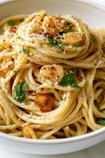 Vegan Spaghetti Aglio e Olio Recipe