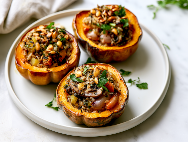 Vegan Stuffed Squash Recipe