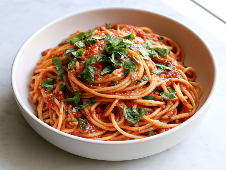Vegan Tomato Basil Pasta Recipe
