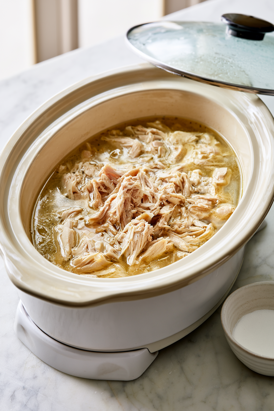Whisk the cornstarch and cold water together in a small bowl until completely smooth. Stir the mixture into the soup along with the evaporated milk