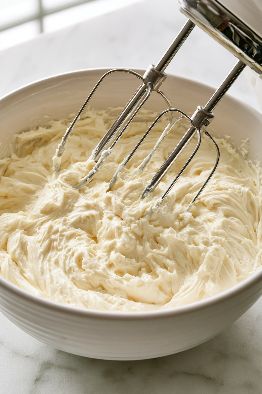 Add the pudding mix and pineapple juice and beat until smooth