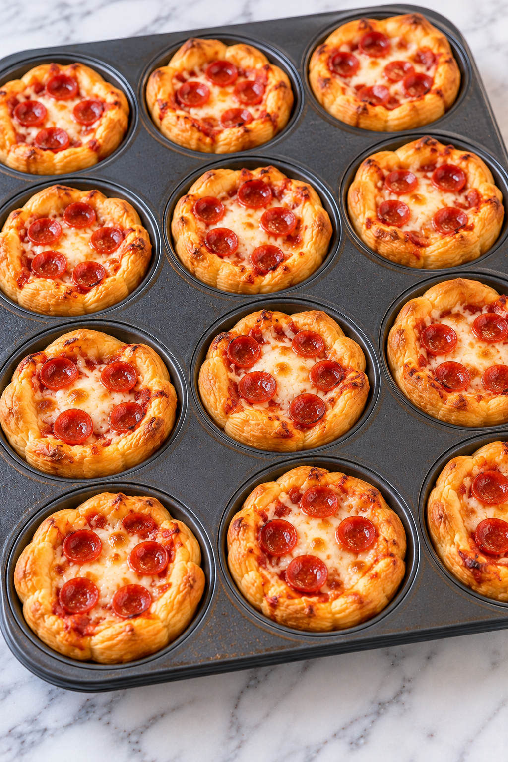 Bake for 8–10 minutes, or until the crescent roll crusts are golden and the cheese has melted