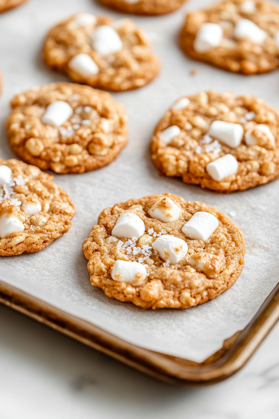 Immediately sprinkle the warm cookies with a little flaky sea salt, if desired