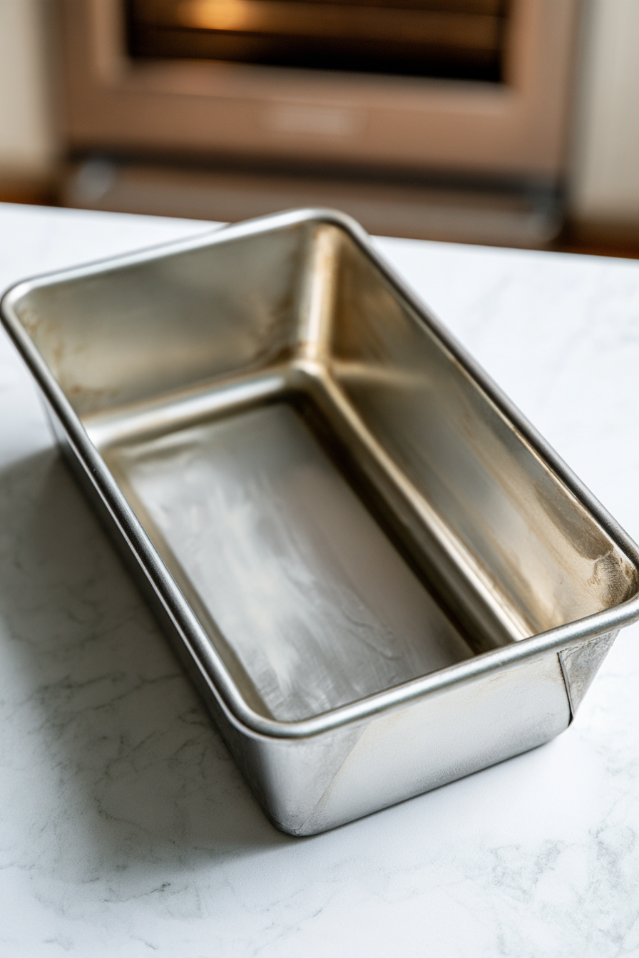 Grease an 8 × 4-inch loaf pan with butter