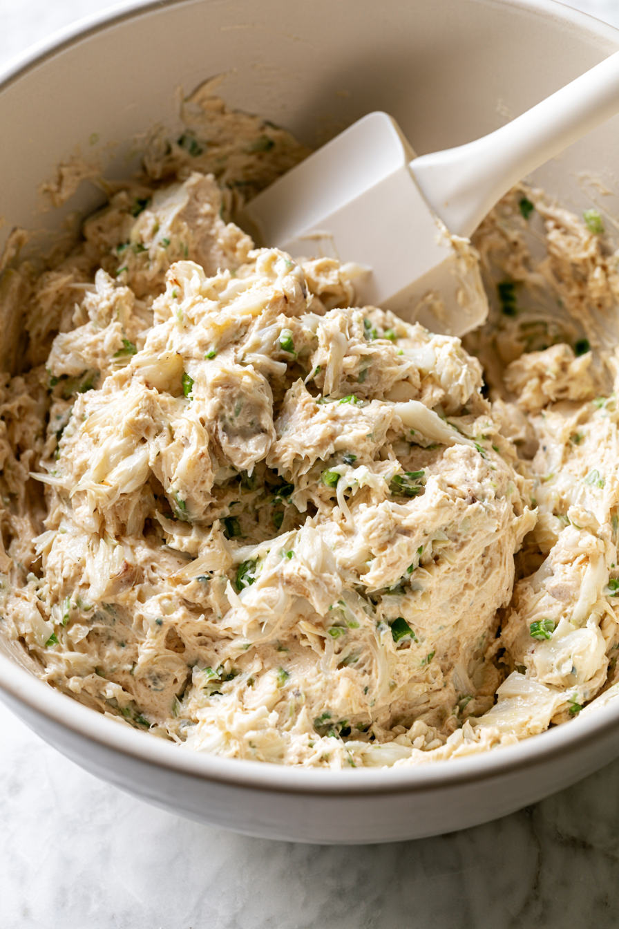 In a large bowl, mix the softened cream cheese, Worcestershire sauce, garlic powder, onion powder, and chopped green onions until smooth