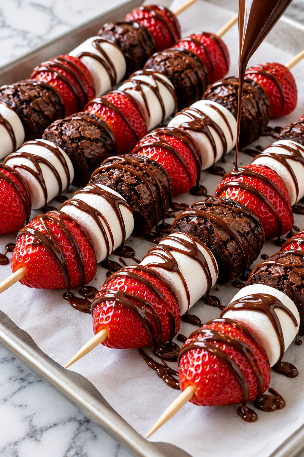 Transfer the melted chocolate to a piping bag or zip-top bag with a small corner snipped off
