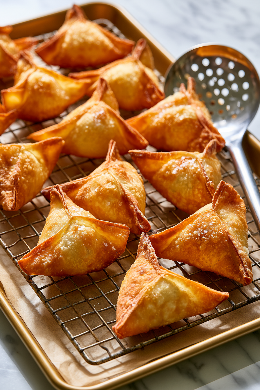 Transfer to a wire rack or paper towel-lined baking sheet to drain. Sprinkle lightly with kosher salt
