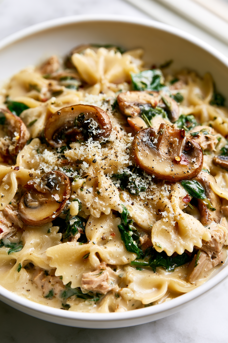 Tuna Mushroom Pasta